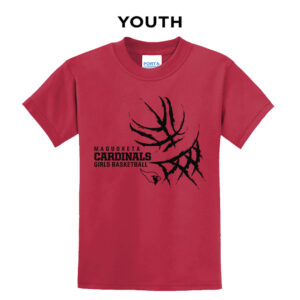 Maq Girls BB Youth Short Sleeve Tee-Red