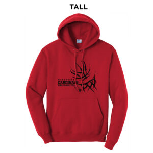 Maq Girls BB Tall Fleece Hooded Sweatshirt-Red