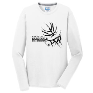 Maq Girls BB Men Long Sleeve Essential Blended Performance Tee-White