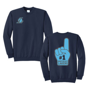 NE Lakers BB Unisex Fleece Crewneck Sweatshirt-Navy
