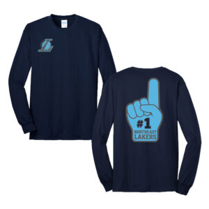 NE Lakers BB Unisex Long Sleeve Tee-Navy