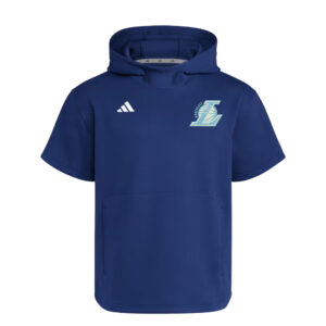 NE Lakers BB Adidas  Adult Short Sleeve Hoodie- NAVY