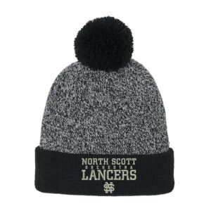 NS Orchestra Sport-Tek Halftime Heather Pom Beanie-Black/Silver