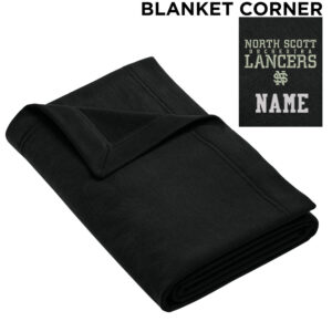 NS Orchestra Gildan Heavy Blend Fleece Stadium Blanket  50 x 60-Black