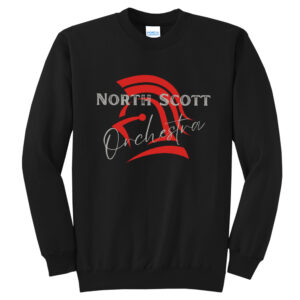 NS Orchestra Unisex Fleece Crewneck Sweatshirt-Black
