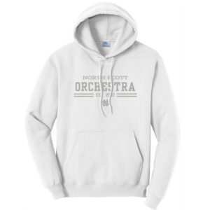 NS Orchestra Unisex Fleece Hooded Sweatshirt-White