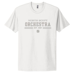 NS Orchestra Unsiex Premium Short Sleeve Tee-White