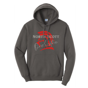NS Orchestra Unisex Fleece Hooded Sweatshirt-charcoal