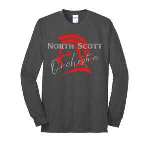 NS Orchestra Unisex Cotton Long Sleeve Tee-charcoal
