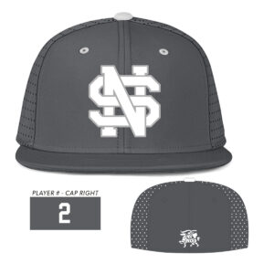 02. North Scott Baseball The Game Perforated GameChanger Cap-Graphite