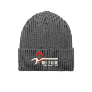 North Scott Trap New Era Core Classic thick rib knit Cuff Beanie stocking cap-Graphite