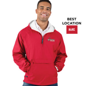 North Scott Trap Charles River Classic Men Solid Pullover-Red