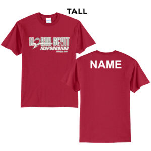 North Scott Trap Tall Unisex Basic Short Sleeve Tee-Red