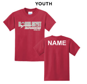 North Scott Trap Youth Basic Short Sleeve Tee-Red