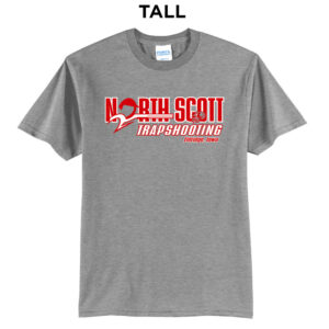 North Scott Trap Tall Basic Short Sleeve Tee-Grey