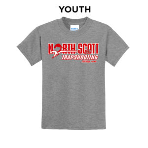 North Scott Trap Youth Basic Short Sleeve Tee-Grey