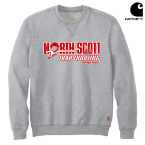 North Scott Trap Carhartt Adult Midweight Crewneck Sweatshirt-Heather Grey
