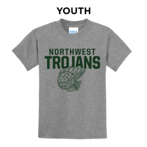 NW Basketball Youth Short Sleeve Tee-Athletic Heather