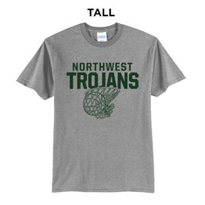 NW Basketball Tall Cotton Short Sleeve Tee-Grey