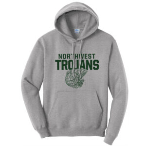 NW Basketball Unisex Fleece Hooded Sweatshirt-Athletic Heather
