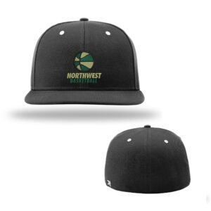 NW Basketball Richardson Pro Surge Fitted Cap-Black  (white eyletes and black button) LIMITED EDITION