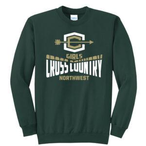 NW Cross Country Unisex Fleece Crewneck Sweatshirt-Dark Green