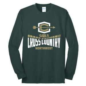 NW Cross Country Unisex Cotton Long Sleeve Tee-Dark Green