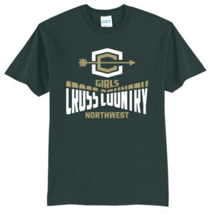 NW Cross Country Unisex Short Sleeve Tee-Dark Green
