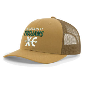 NW Cross Country Richardson Pro Crown Mesh Back Adjustable back cap Solid-Amber Gold