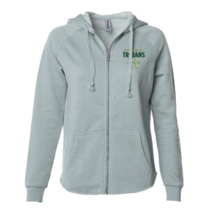 NW Cross Country Women’s California Wave Wash Full-Zip Hooded Sweatshirt -Sage