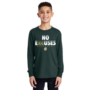 NW Cross Country Youth Cotton Long Sleeve Tee-Dark Green