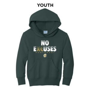 NW Cross Country Youth Fleece Hooded Sweatshirt-Dark Green