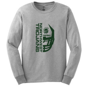 NW Football Unisex Basic Long Sleeve Tee Cotton-Ash