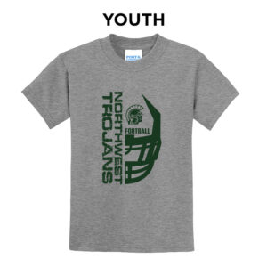 NW Football Youth Short Sleeve Tee-Athletic Heather
