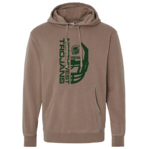 NW Football Unisex Midweight Pigment-Dyed Hooded Sweatshirt -Clay