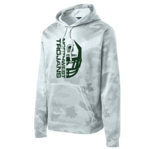 NW Football Sport-Tek Sport-Wick CamoHex Fleece Hooded Pullover Men-White