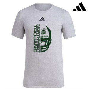 NW Football Adidas Fresh Badge of Sport short sleeve Unisex ringspun cotton Tee – Medium Grey Heather (M-3x)