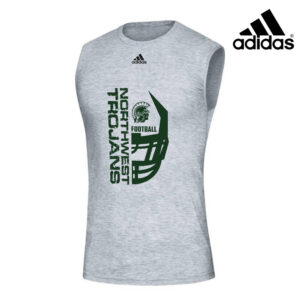 NW Football Adidas Creator Sleeveless Tee-Grey Heather