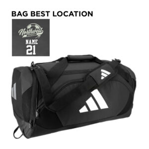 NW Girls Soccer Adidas Team Issue II Medium Duffel-Black