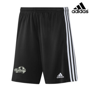 NW Girls Soccer Adidas SQUADRA 21 3-stripe soccer shorts – Black/white (XS, M-2x)
