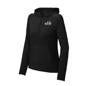 NW Girls Soccer Sport-Tek Ladies Sport-Wick Stretch 1/2-Zip Hoodie-Black