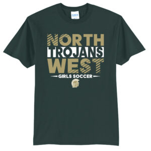 NW Girls Soccer Unisex Short Sleeve Tee-Dark Green