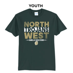 NW Girls Soccer Youth Short Sleeve Tee-Dark Green