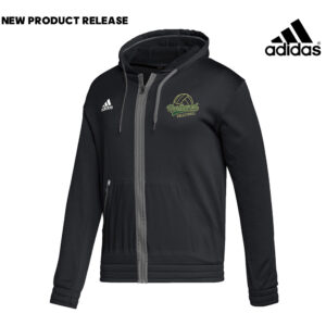 NW Volleyball Adidas Team Issue performance full zip  hoodie – Black/grey