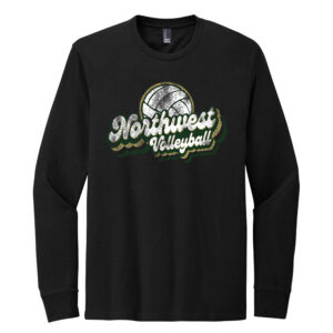 NW Volleyball Unisex Premium Long Sleeve Tee-Black