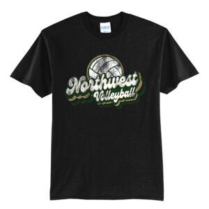NW Volleyball Unisex Short Sleeve Tee-Black