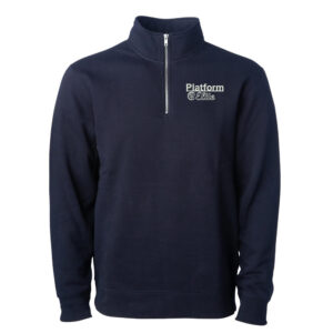 Platform Elite VB Independent Trading Unisex Midweight Quarter-Zip Pullover-Navy
