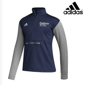 Platform Elite VB Adidas Team Issue color block 1/4 zip pullover -Team Navy/Grey (M, 4X)