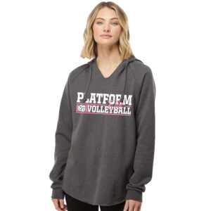 Platform Elite VB Independent Trading Co. – Women’s Lightweight California Wave Wash Hooded Sweatshirt-Shadow