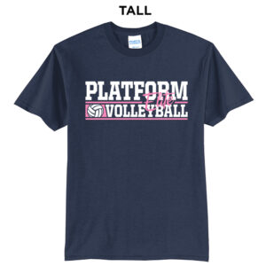 Platform Elite VB Tall Cotton Short Sleeve Tee-navy